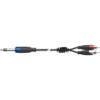 Ada cable5m-Stereo 6.3mm jack-2 RCA